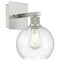 Access Lighting Port Nine Burgundy, Burgundy LED Wall Sconce, Brushed Steel Finish, Seeded Glass 63145LEDDLP-BS/SDG - alternate 1